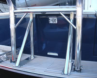 Transom Davit Compression Pull Posts