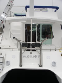 Transom-Davit Weight Bearing Posts